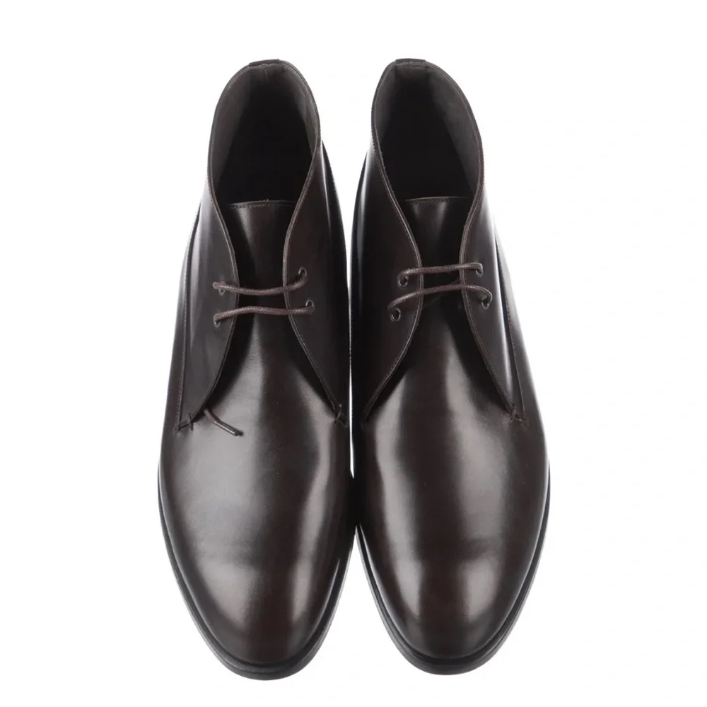 Robert Clergerie NIB Serge-dese Brown Leather Chukka Boot 10.5 EU 43 1/2